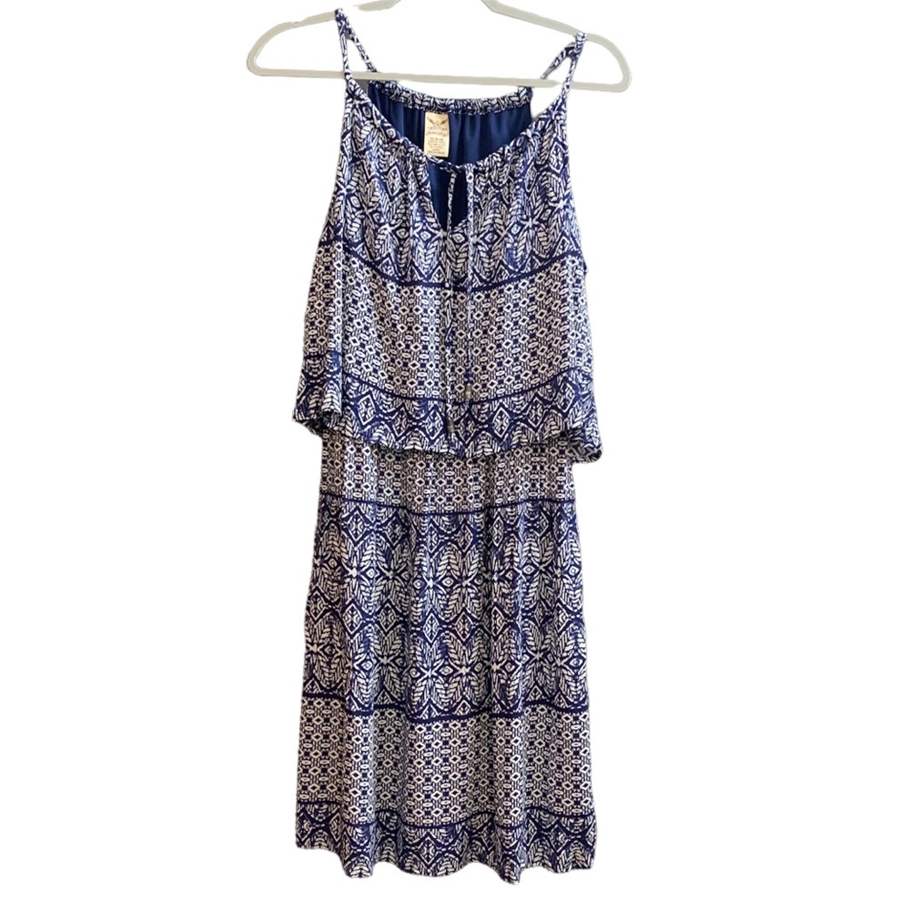 Halter style layered ruffle summer dress Size M
